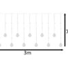 LED valguskardin rippuvad pallid 3m, mitmevärvilised - Image 7