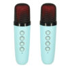 Kõlar karaoke USB Bluetooth - kahe mikrofoniga sinine - Image 6