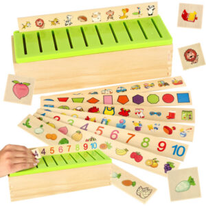 Puidust organiseerija puzzle