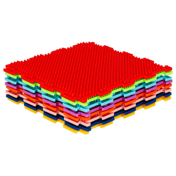 Sensoorne Montessori jalamassaaži puslematt 8 osa - Image 2