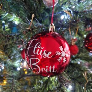 Jõulukuul nimega (plastik)