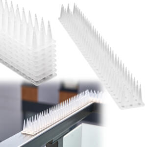 Pigeon spikes lindude stopper plastist tihe valge 8el. 43 cm