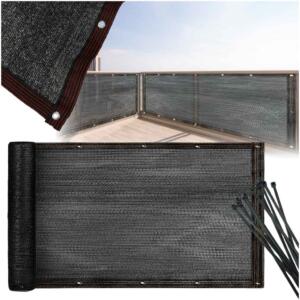 Rõdukate LUARO maskeeriv matt varjutusvõrk rõdule terrassile 150g/m2 105x500cm UV