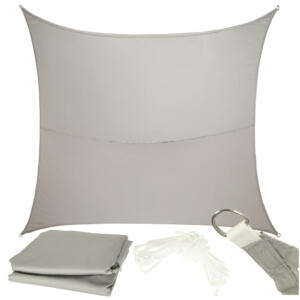 LUARO veekindel aiaterrassi päikesevarju puri 4x4x4m ruudukujuline hall