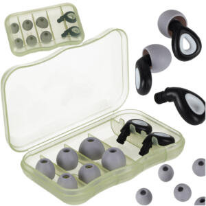 Kõrvaklappide silikoonist stopperid müra vähendamise komplekt 3 suurust