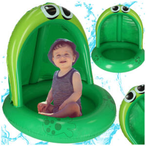 Täispuhutav pontoonbassein koos varikatusega konnaga 95cm