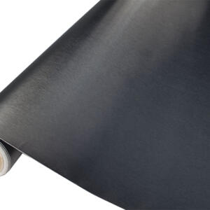 Fooliumrull metalne harjatud must 1,52x30m