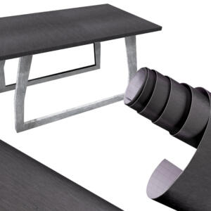 Fooliumrull metallist harjatud grafiit 1,52x30m