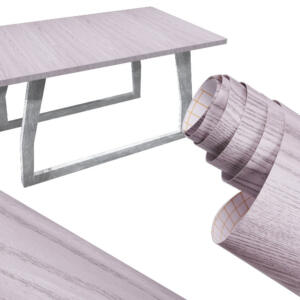 Isekleepuv fooliumrull seinakate tammepuust hõbehall 1,22x50m