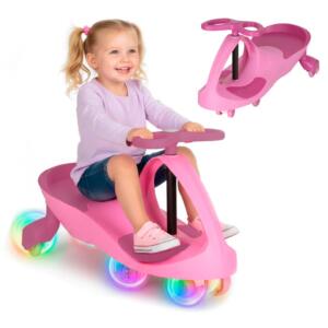 Gravitatsiooni rullirada helendavad LED rattad roosa