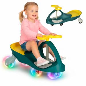 Gravitatsiooni rullirada helendavad LED rattad roheline kollane