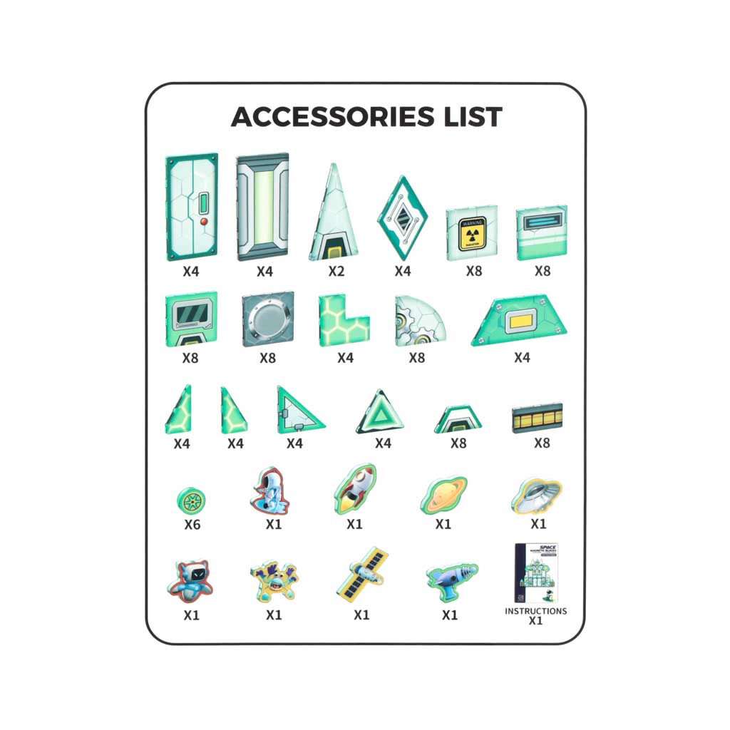 Magnetilised ehitusplokid kosmosejaam 108 elementi - Image 10