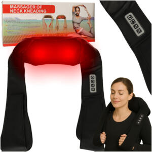 Shiatsu kaela kaela selga soojendav massaažikaelarihm