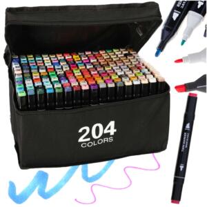 Kahepoolsed alkoholi markerid karbis 204 + statiiv