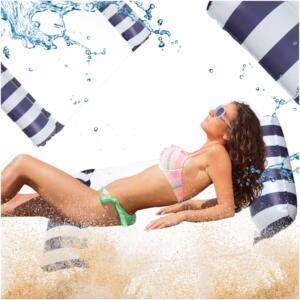 Täispuhutav madrats ujumistool 120x70cm tumesinine