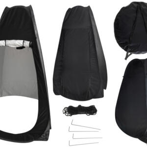 Telk dušš riietusruum kaasaskantav wc must