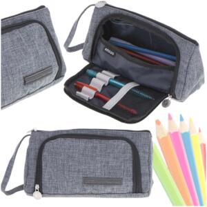 Kooli pliiatsiümbris topelt koti vanity case hall