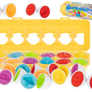 Hariduslike sorteerija puzzle sobitada kujundeid puu munad 12tk