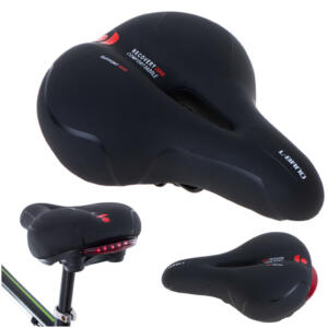 L-BRNO Sportlik jalgratta sadul mugav vaht elastne LED valgus