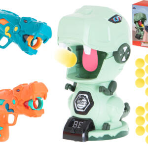 Sihtmärgi laskmine 2 püstolit + 20 palli dinosaurus