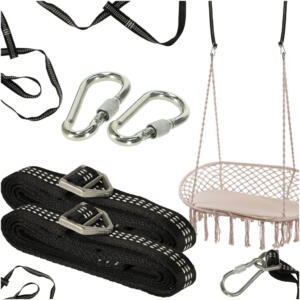 Kiikede kinnituskomplekt haakristalli rihm + karabiiner