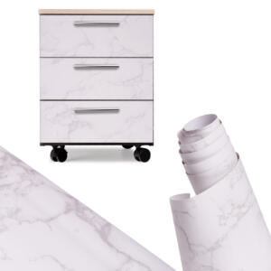 Fooliumrull isekleepuv tapeet spoon valge marmor - magnoolia 1,22x50m