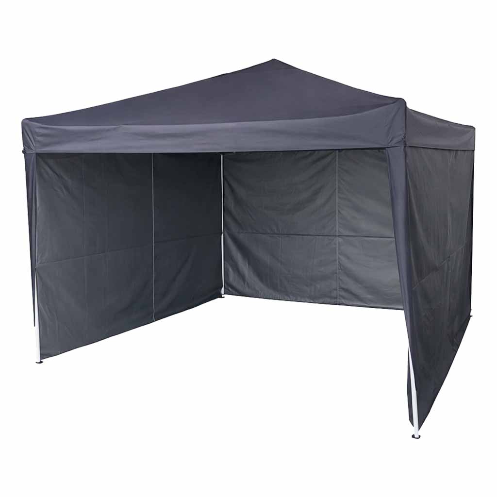 LUARO aiapaviljon peotelk kommertspaviljon 3x3m must - Image 2